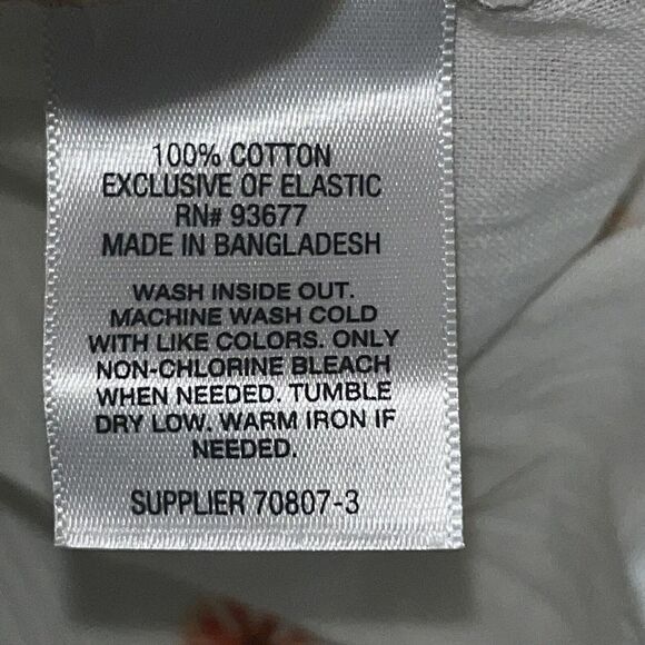 Ana A New‎ Approach Crop Blouse Top Sz L Wild Flowers 100% Cotton LS Nature EUC - Picture 5 of 8